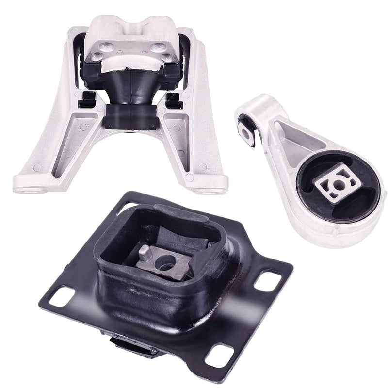 PATEWIN Engine Motor Mount & Transmission Mount Set Compatible with 2005-2007 Ford Focus 2.0L, 2003-2007 Focus 2.3L, 2010-2013 Transit Connect 2.0L Replacement for A5495, A2939, A2986 3PCS - Image 1